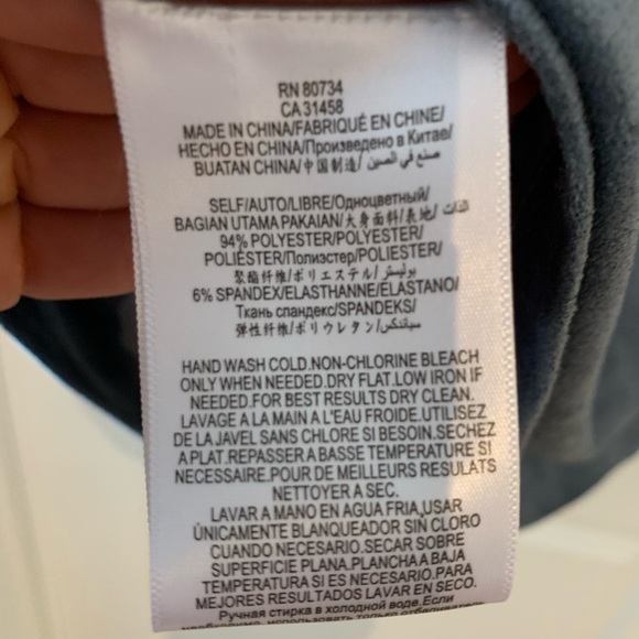 💞3 for $50💞BCBGMAXAZRIA Faux Suede Dress Blue size M - Picture 8 of 11